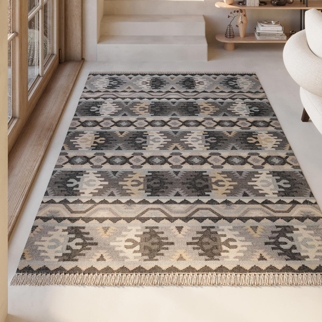 Balou Teppich hellgrau Kurzflor rechteckig