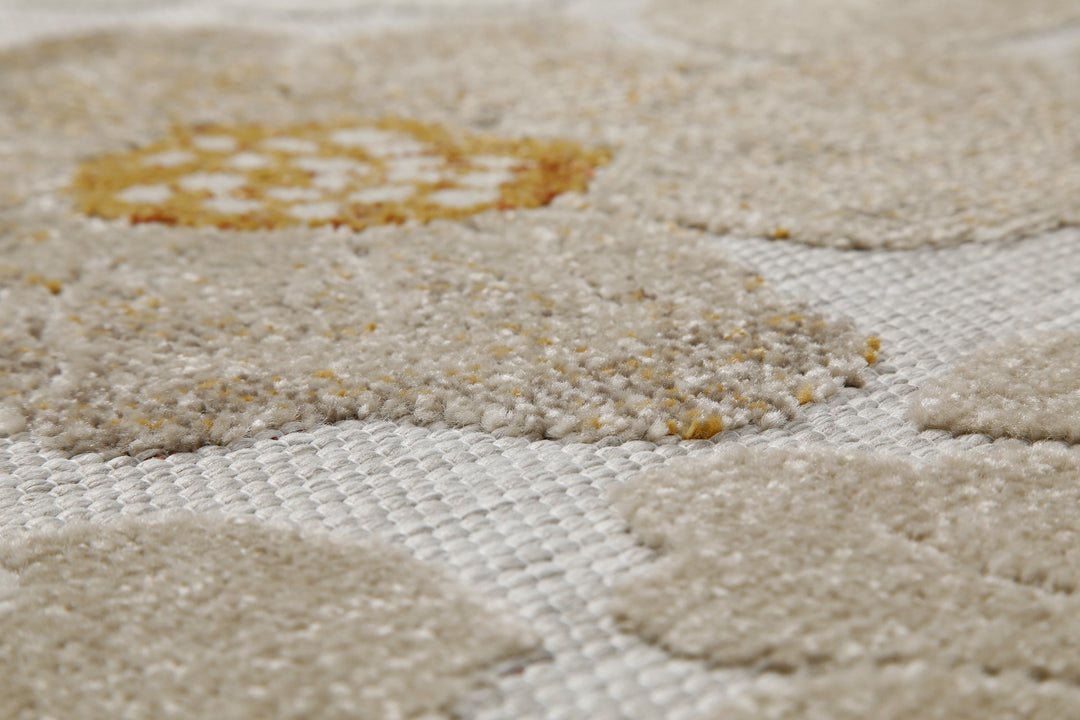 Beach Flower Outdoor beige Kurzflor rechteckig