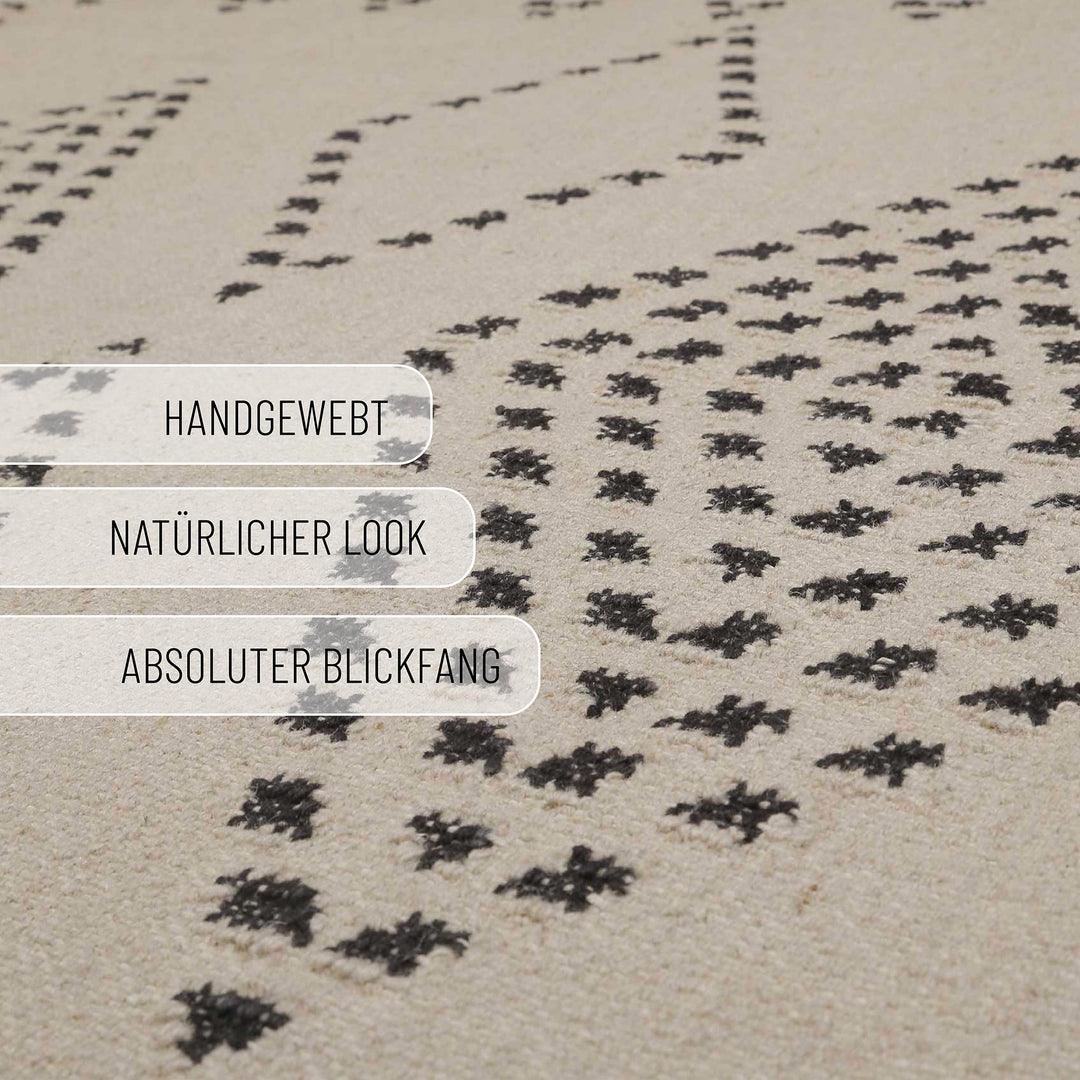 Belmont Teppich beige Kurzflor rechteckig