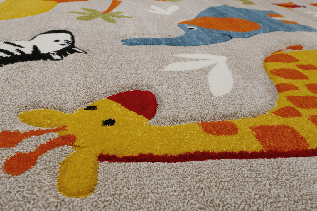 Benny & Friends Teppich sand beige meliert Kurzflor rechteckig