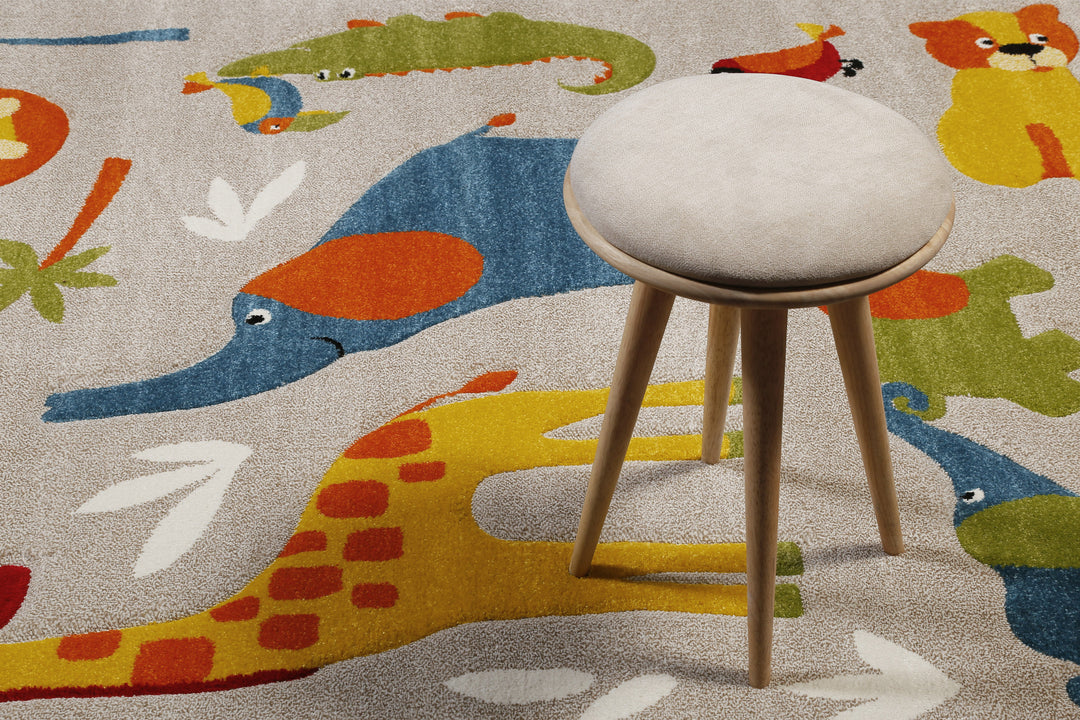 Benny & Friends Teppich sand beige meliert Kurzflor rechteckig