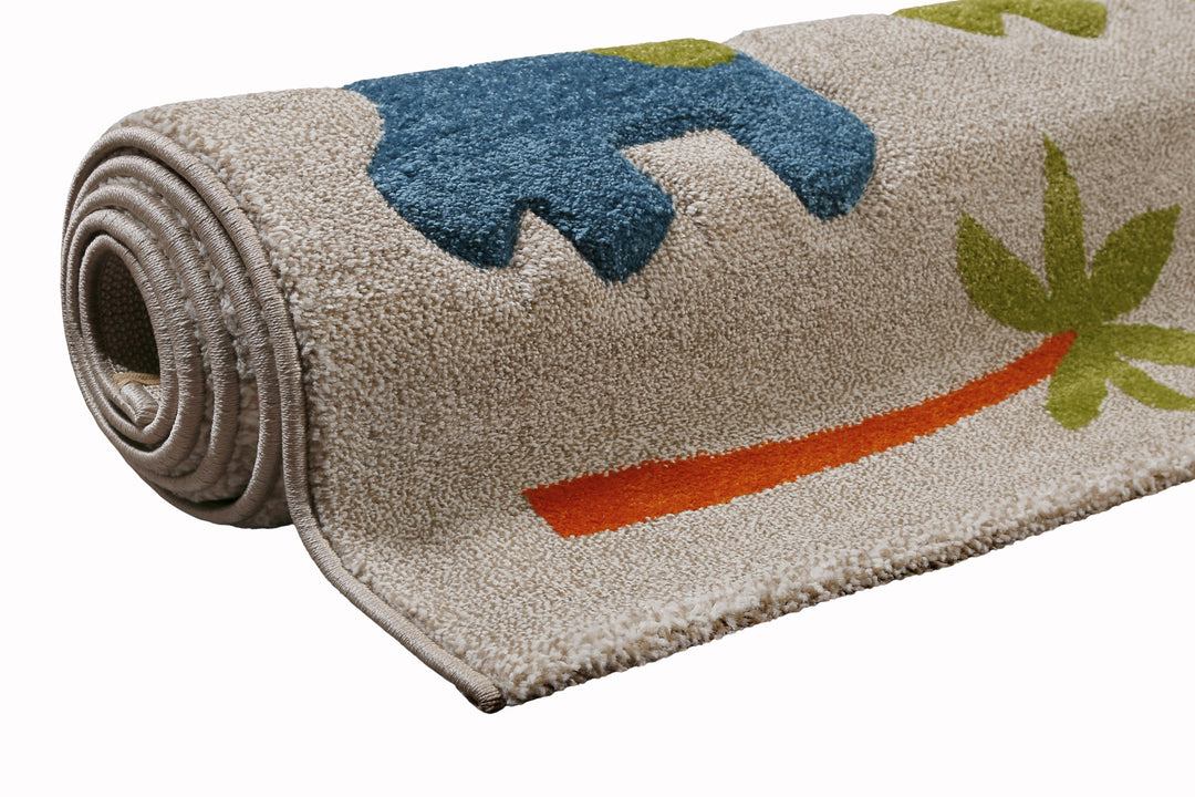 Benny & Friends Teppich sand beige meliert Kurzflor rechteckig