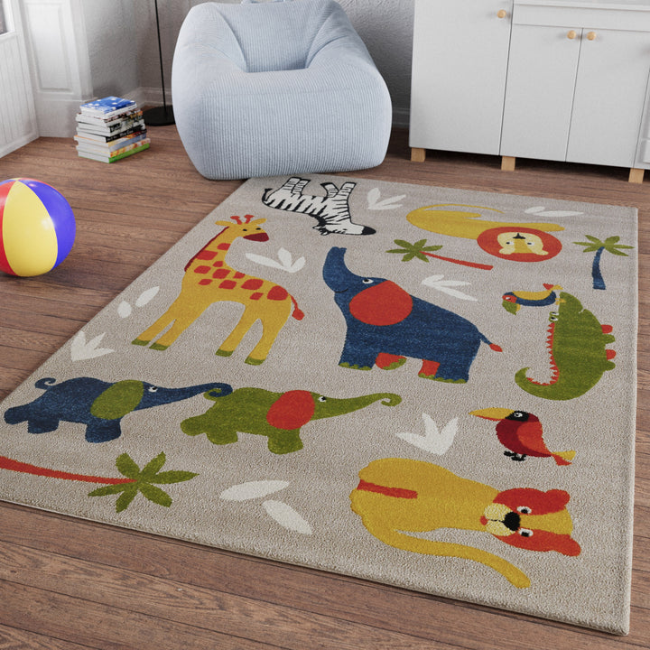 Benny & Friends Teppich sand beige meliert Kurzflor rechteckig