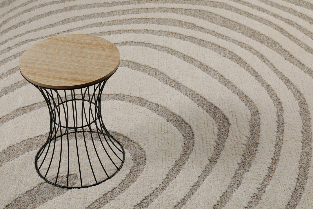 Björn Teppich creme beige Kurzflor rechteckig