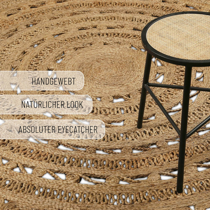 Bloom Teppich natur Kurzflor rechteckig