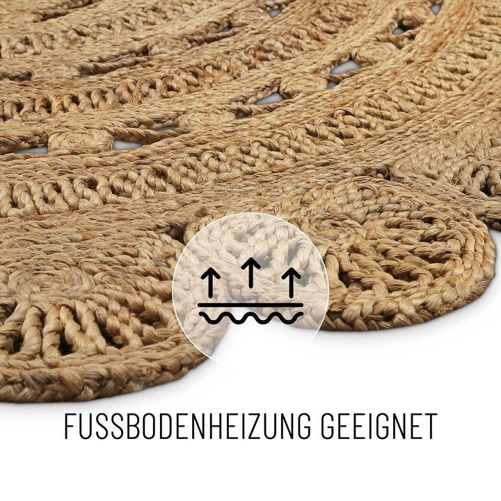 Bloom Teppich natur Kurzflor rechteckig