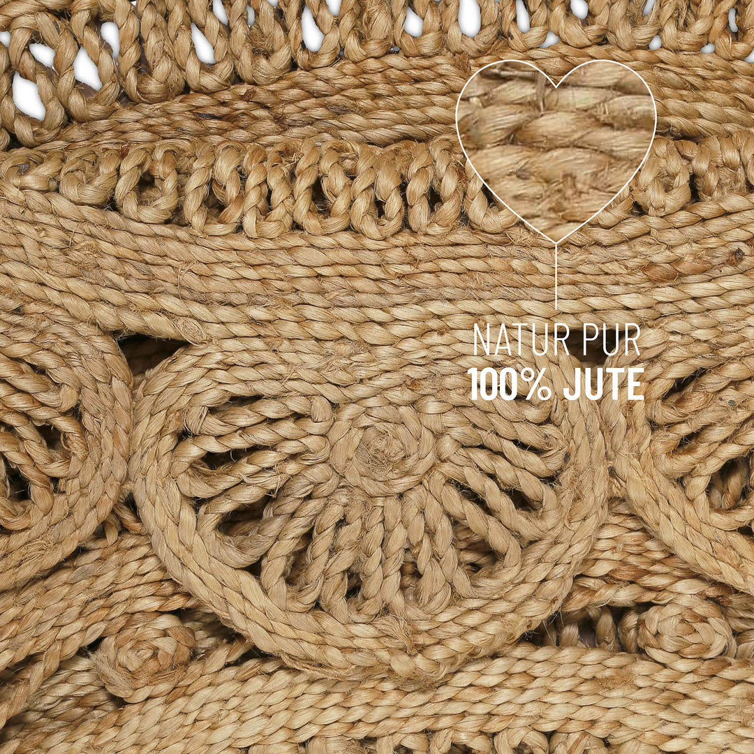 Bloom Teppich natur Kurzflor rechteckig