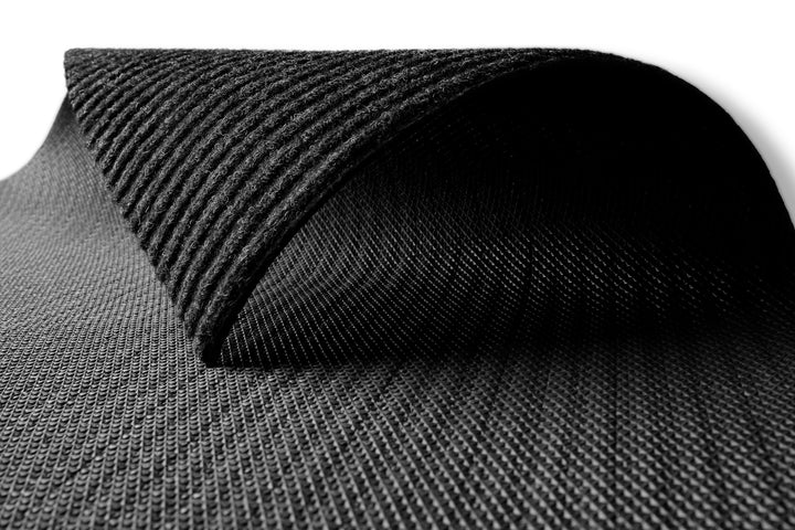 Buhai Schmutzfangmatte schwarz Detailansicht Antirutschbeschichtung