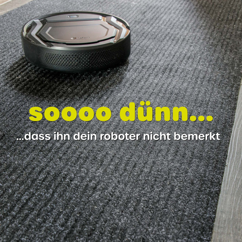 Buhai Schmutzfangmatte auf dem Balkon absaugen