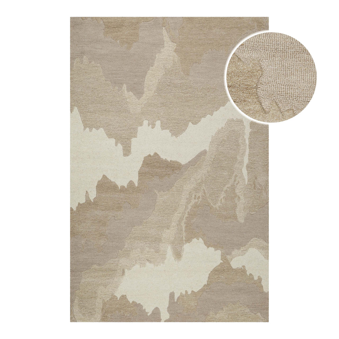 Carlo Teppich braun multi Kurzflor rechteckig