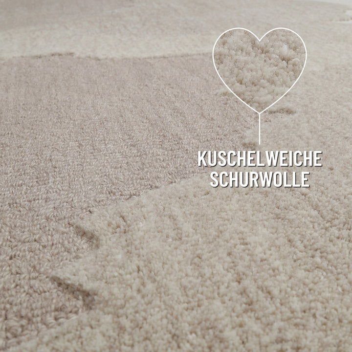 Carlo Teppich braun multi Kurzflor rechteckig