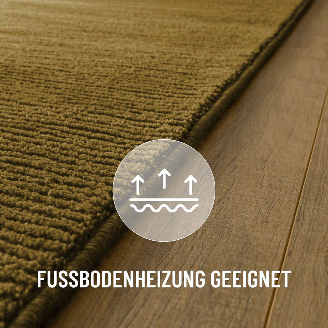 Kurzflor Teppich Castello One Blass Grün