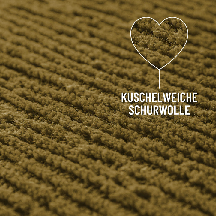 Kurzflor Teppich Castello One Blass Grün