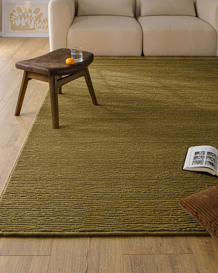 Kurzflor Teppich Castello One Blass Grün