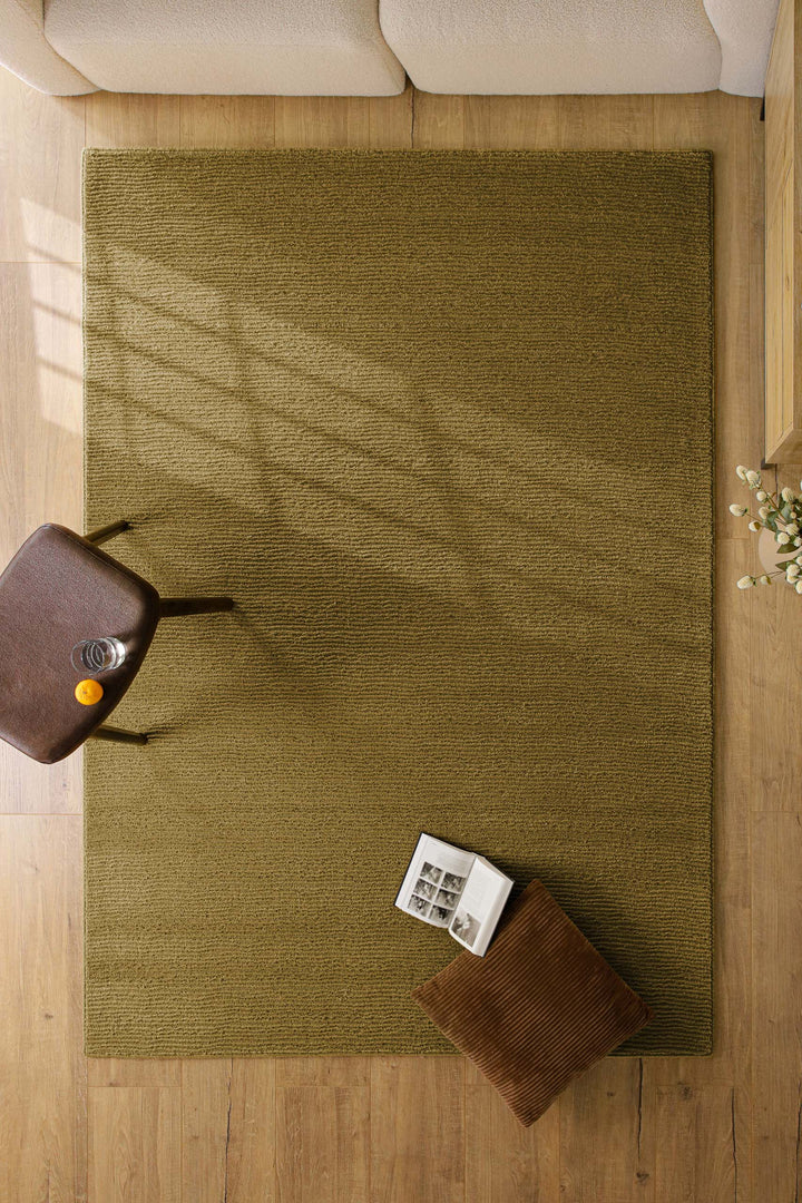 Kurzflor Teppich Castello One Blass Grün