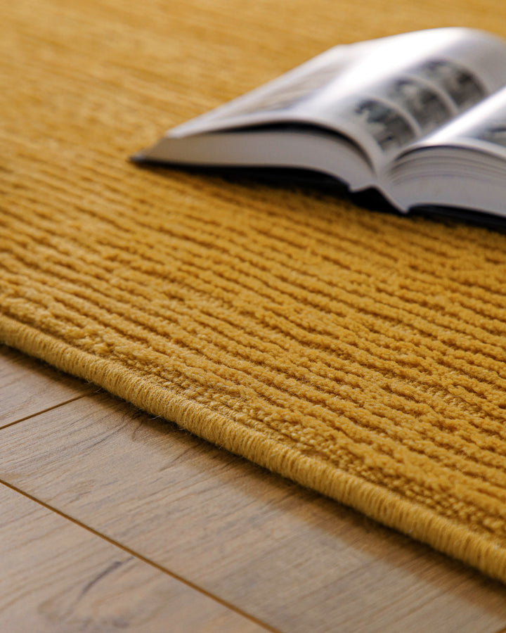 Kurzflor Teppich Castello One Gelb