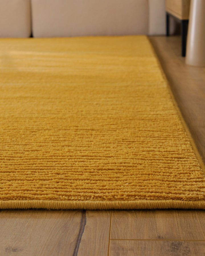 Kurzflor Teppich Castello One Gelb
