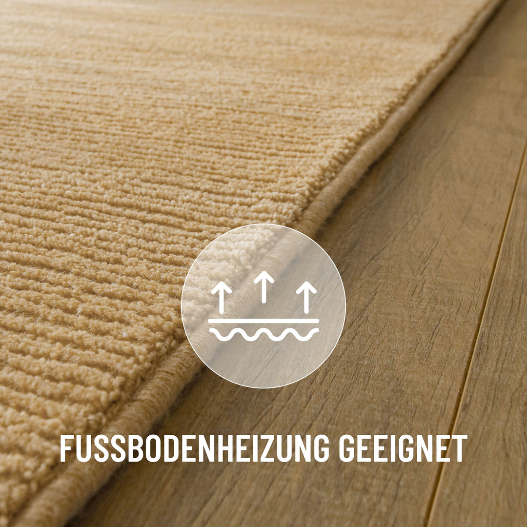 Kurzflor Teppich Castello One Sand Beige