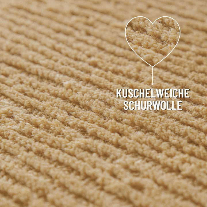 Kurzflor Teppich Castello One Sand Beige