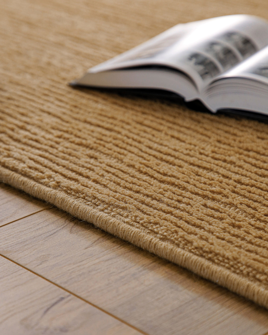 Kurzflor Teppich Castello One Karamell