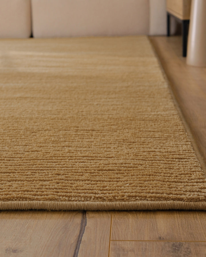 Kurzflor Teppich Castello One Karamell