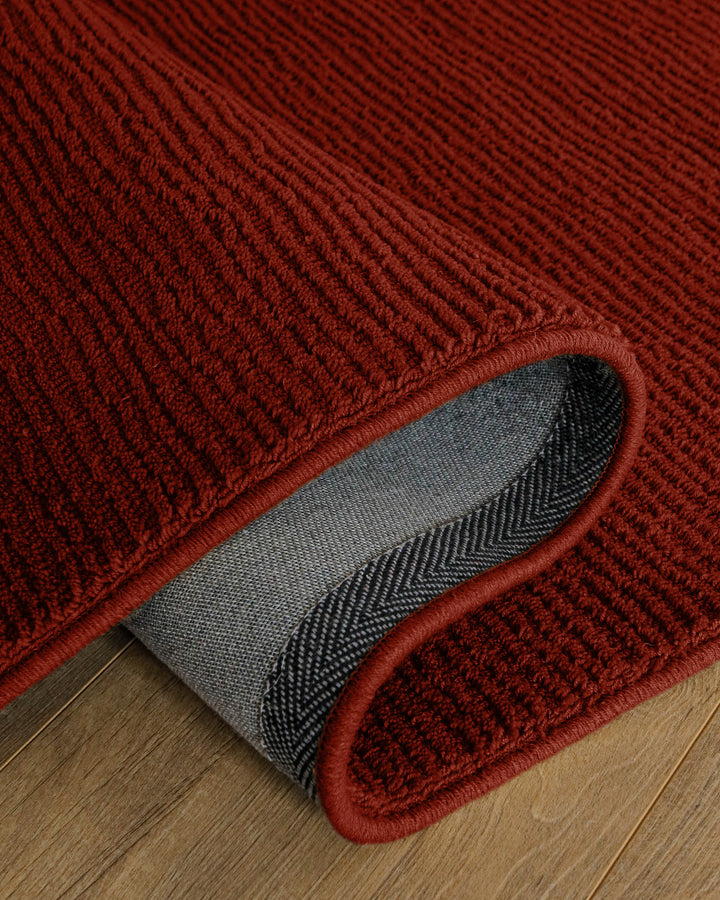 Kurzflor Teppich Castello One Purpur Rot