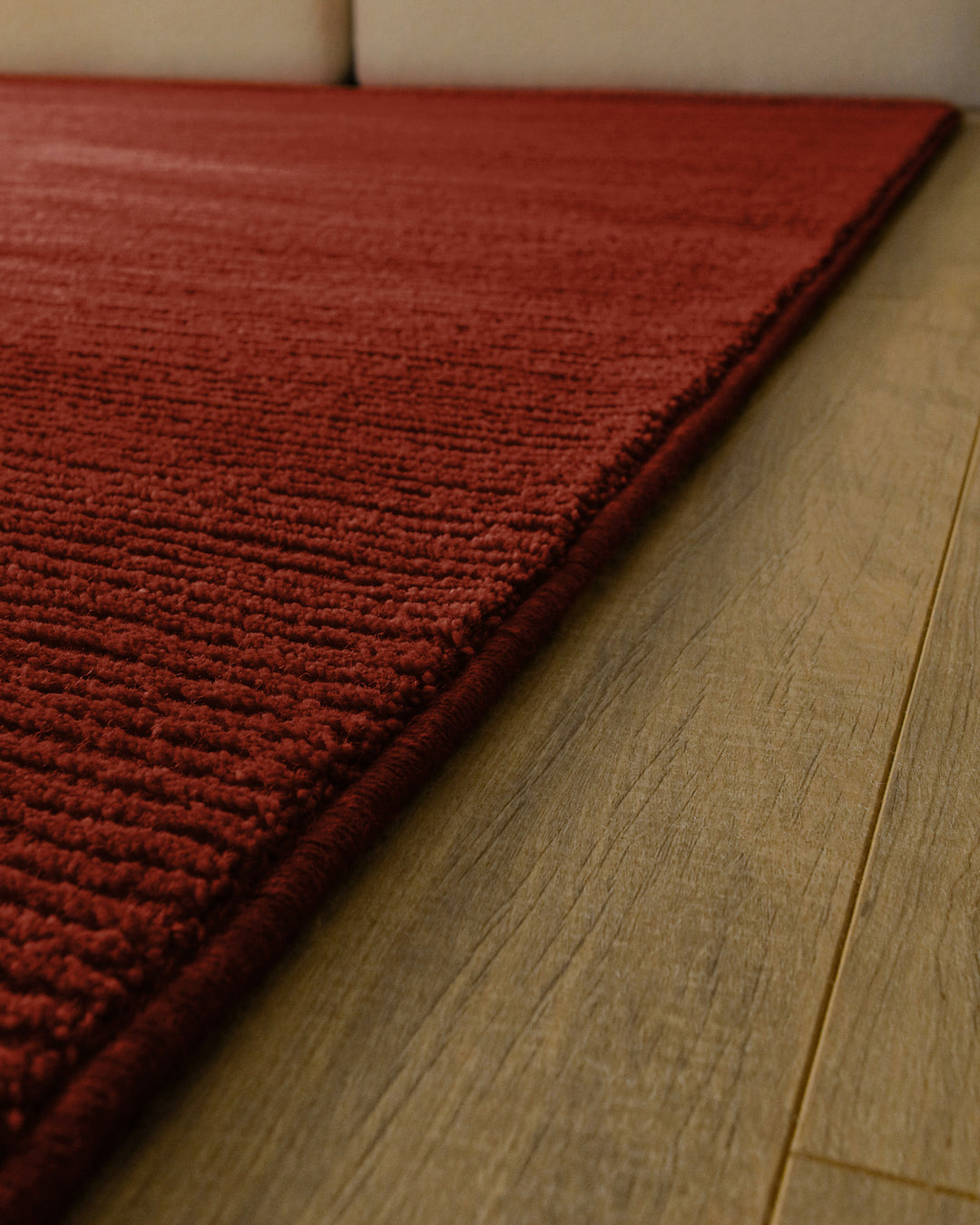 Kurzflor Teppich Castello One Purpur Rot