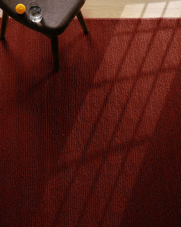 Kurzflor Teppich Castello One Purpur Rot