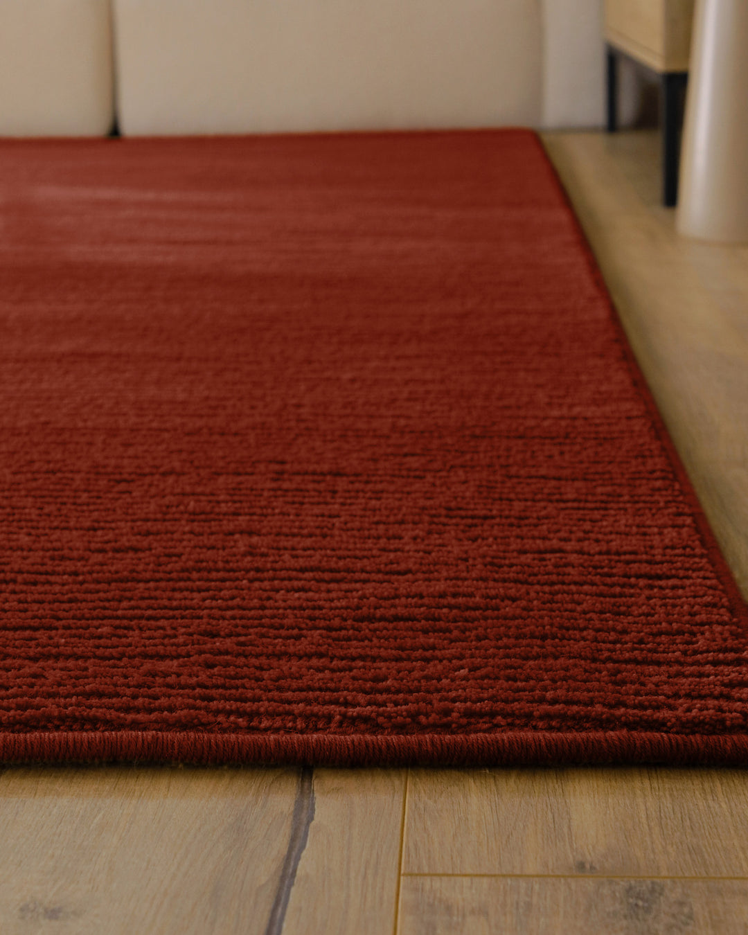 Kurzflor Teppich Castello One Purpur Rot