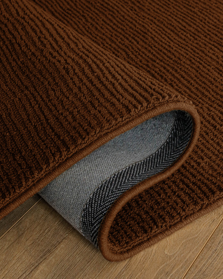 Kurzflor Teppich Castello One Braun