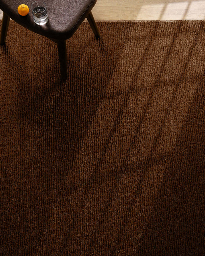 Kurzflor Teppich Castello One Braun