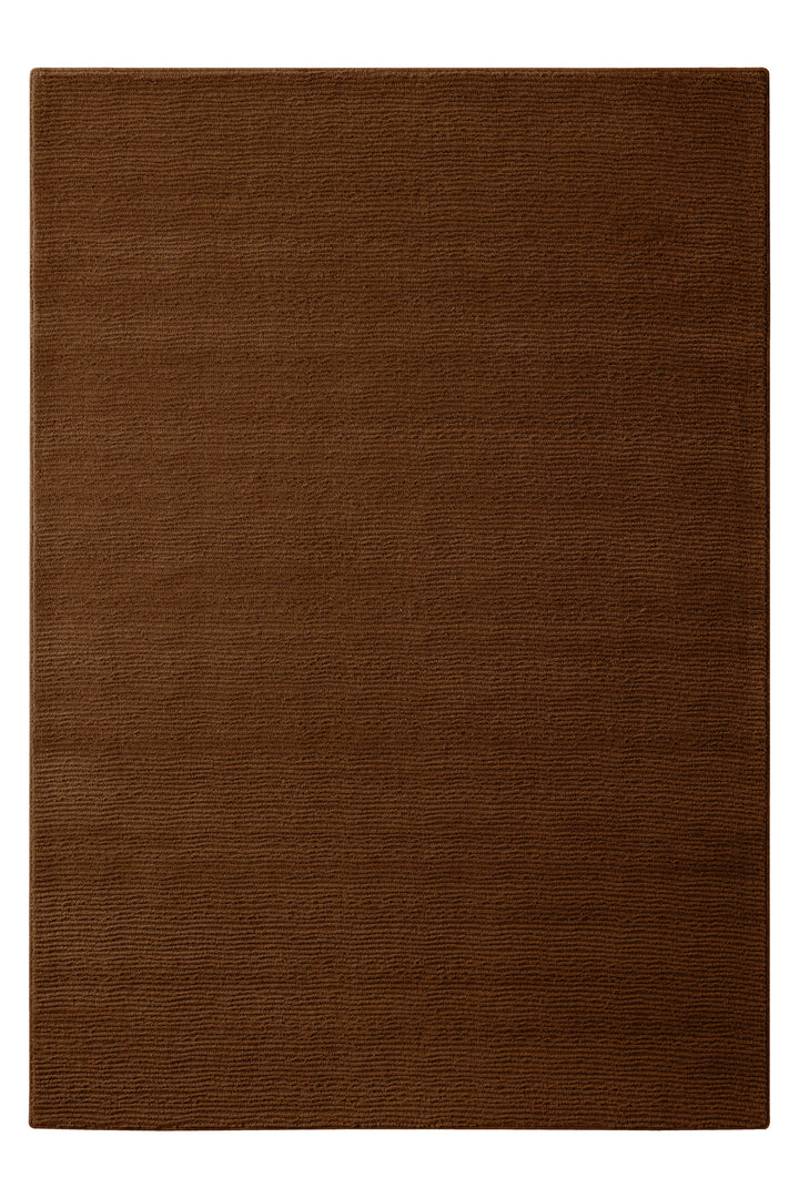 Kurzflor Teppich Castello One Braun