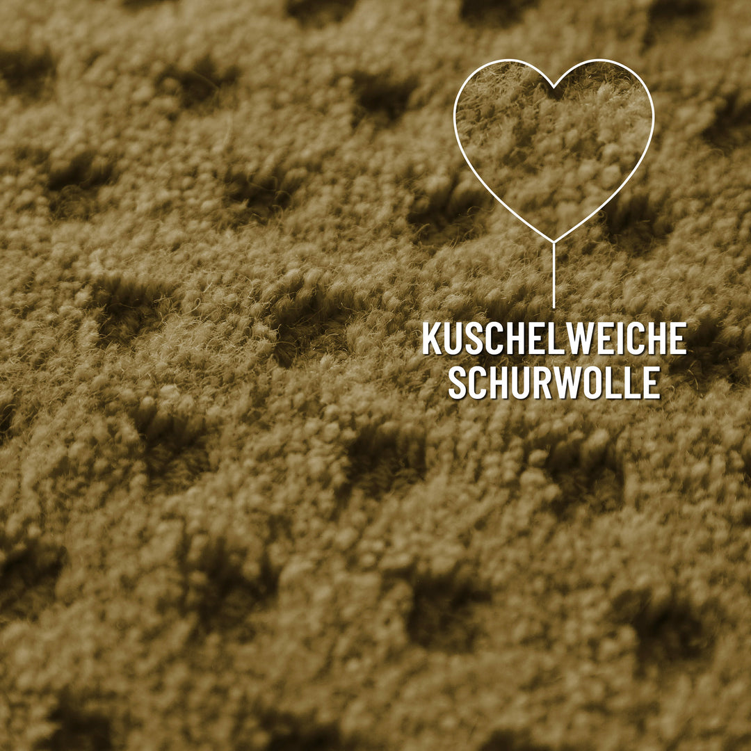 Kurzflor Teppich Castello Three Blass Grün