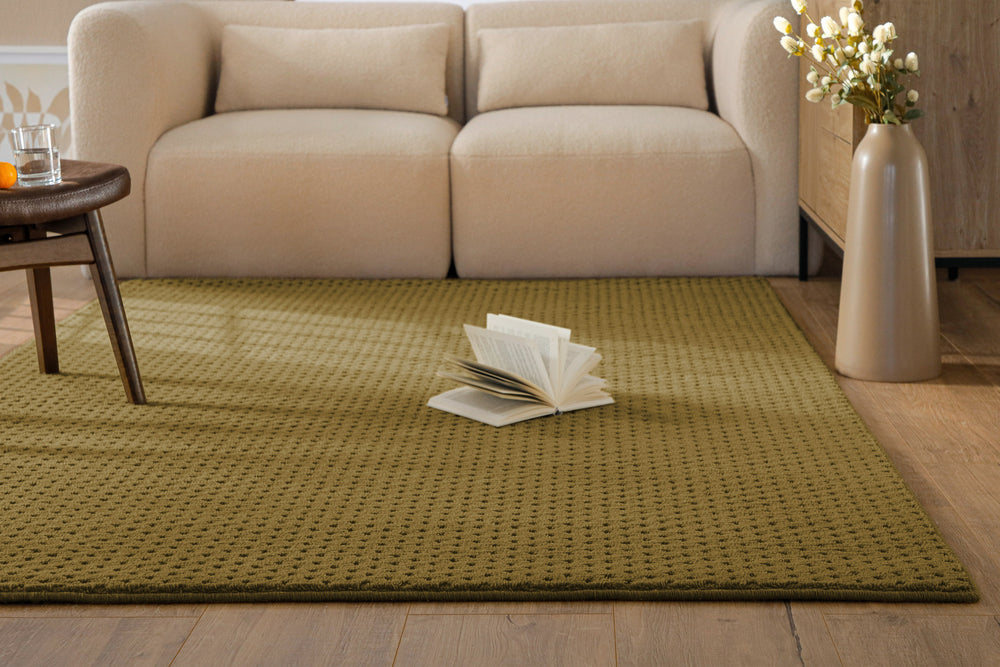 Kurzflor Teppich Castello Three Blass Grün