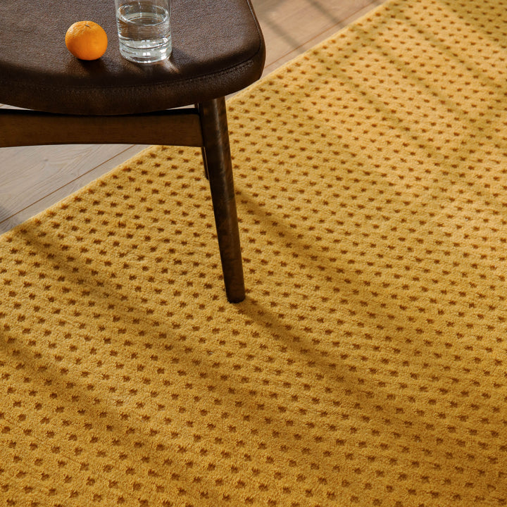 Kurzflor Teppich Castello Three Gelb