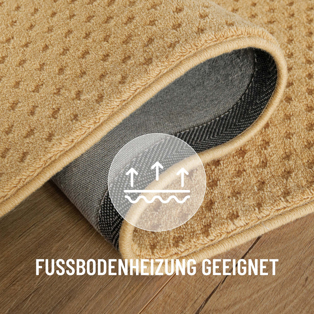 Kurzflor Teppich Castello Three Sand Beige