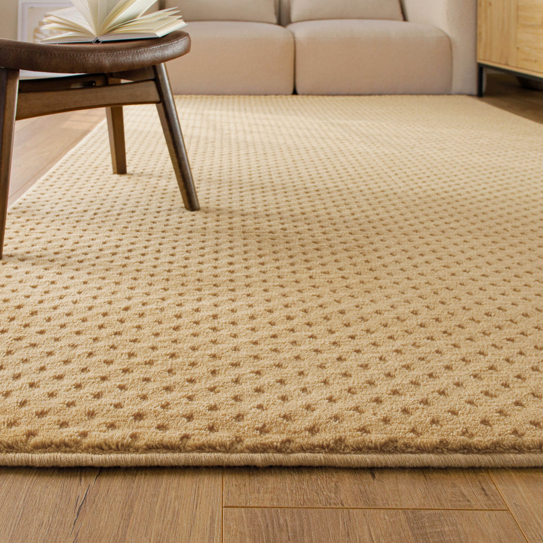 Kurzflor Teppich Castello Three Sand Beige