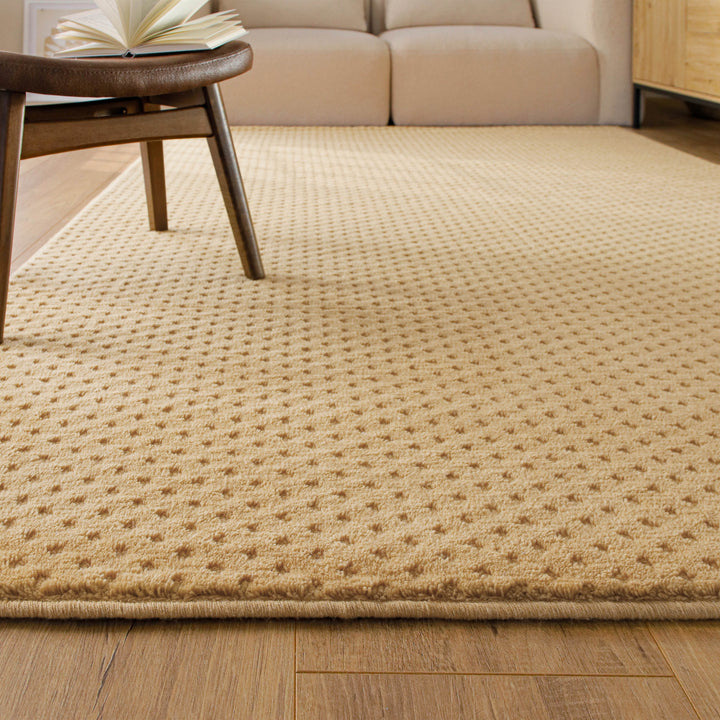 Kurzflor Teppich Castello Three Sand Beige