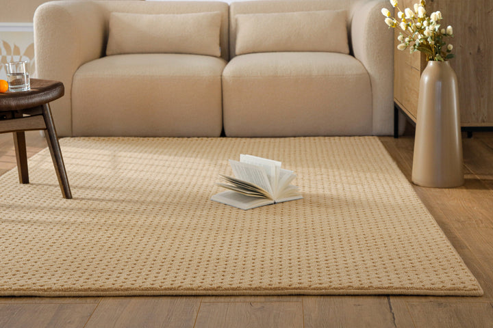 Kurzflor Teppich Castello Three Sand Beige