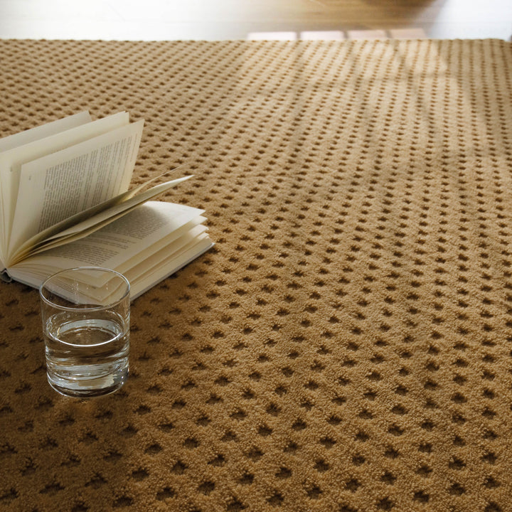 Kurzflor Teppich Castello Three Karamell