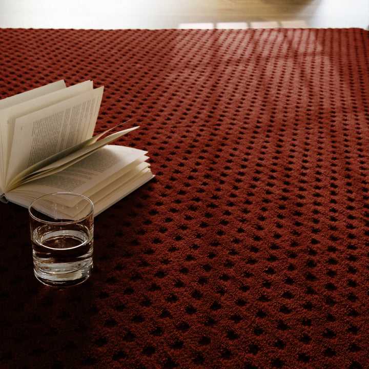 Kurzflor Teppich Castello Three Purpur Rot