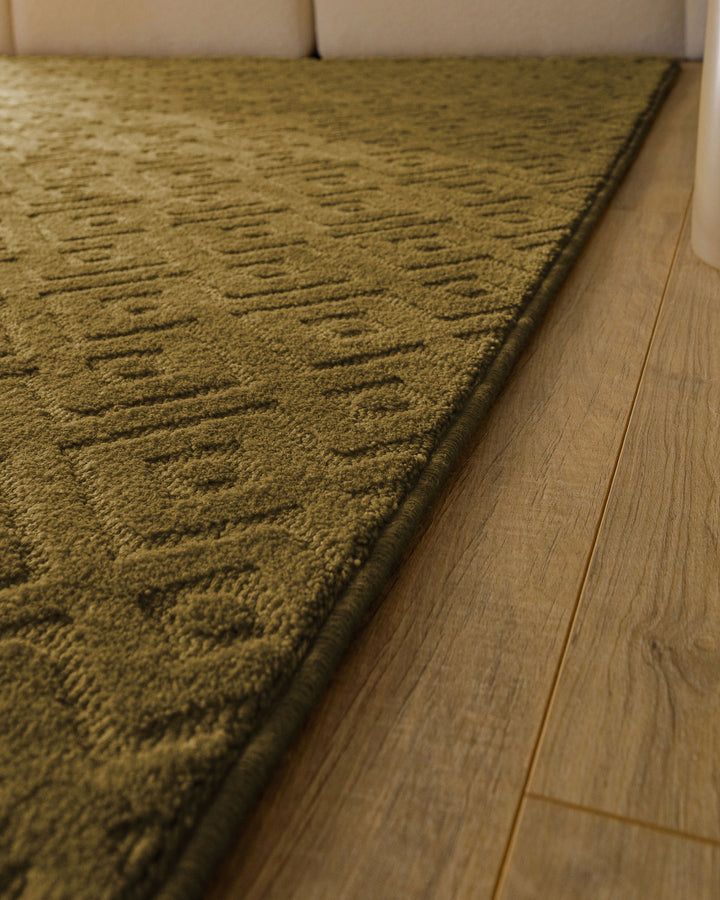 Kurzflor Teppich Castello Two Blass Grün