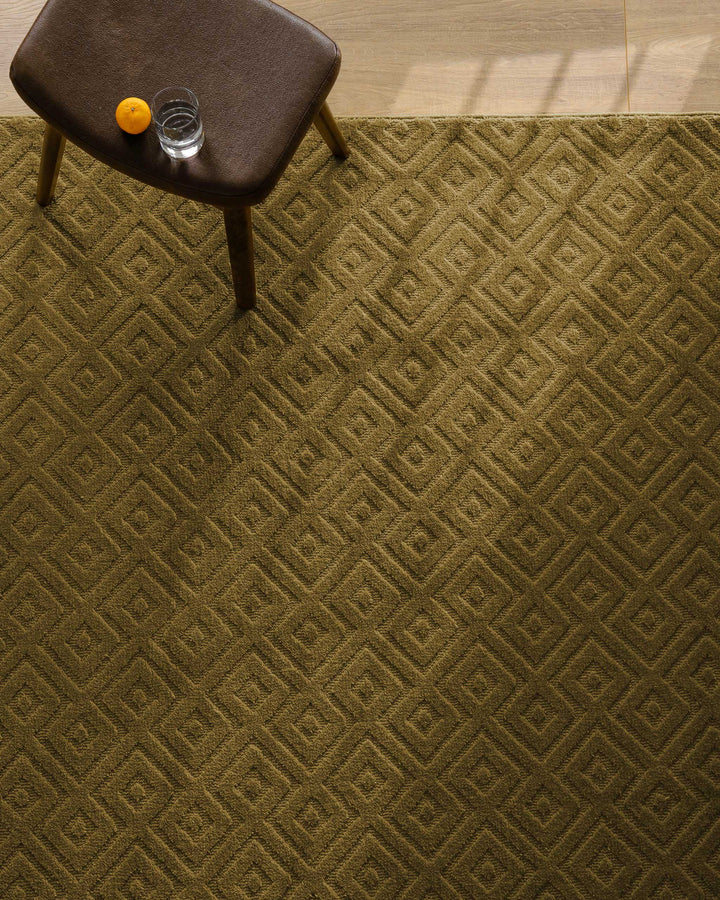 Kurzflor Teppich Castello Two Blass Grün