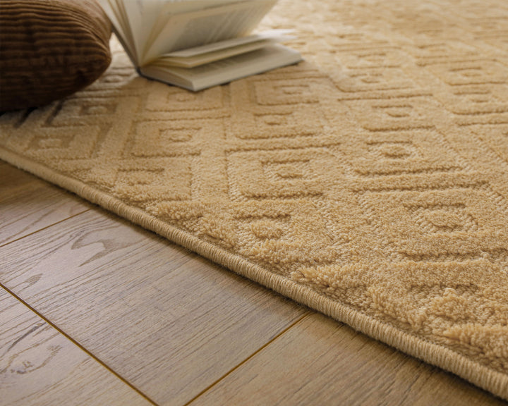 Kurzflor Teppich Castello Two Sand Beige
