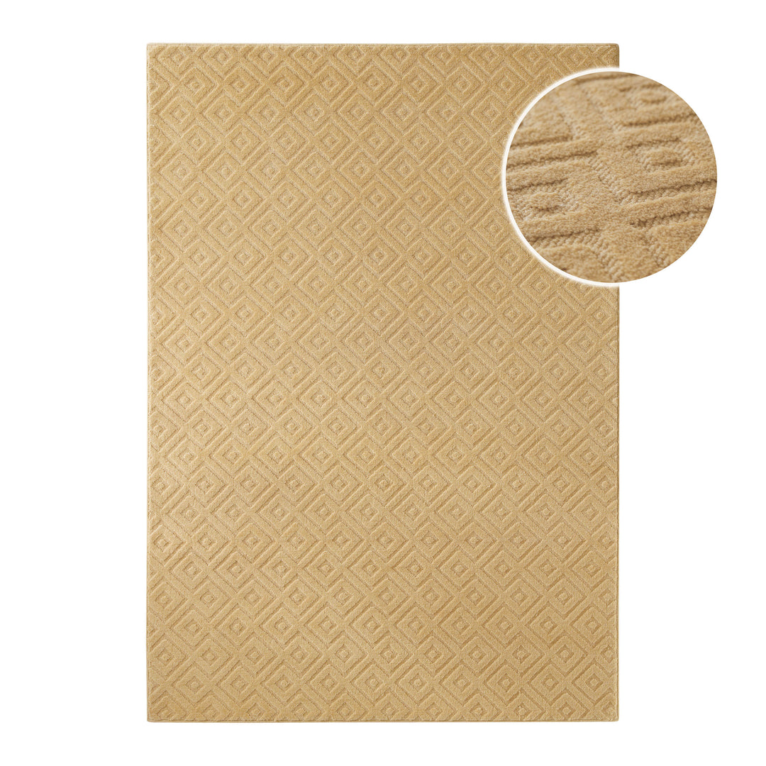 Kurzflor Teppich Castello Two Sand Beige