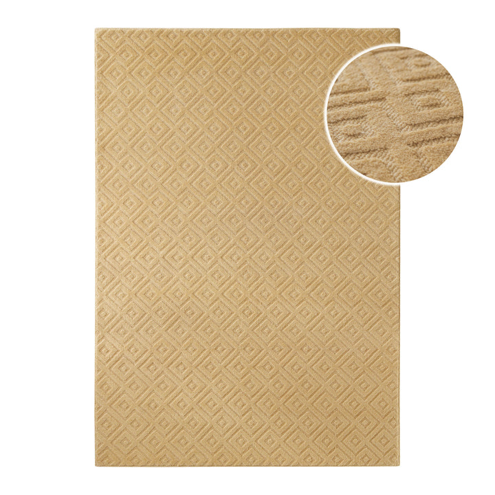 Kurzflor Teppich Castello Two Sand Beige