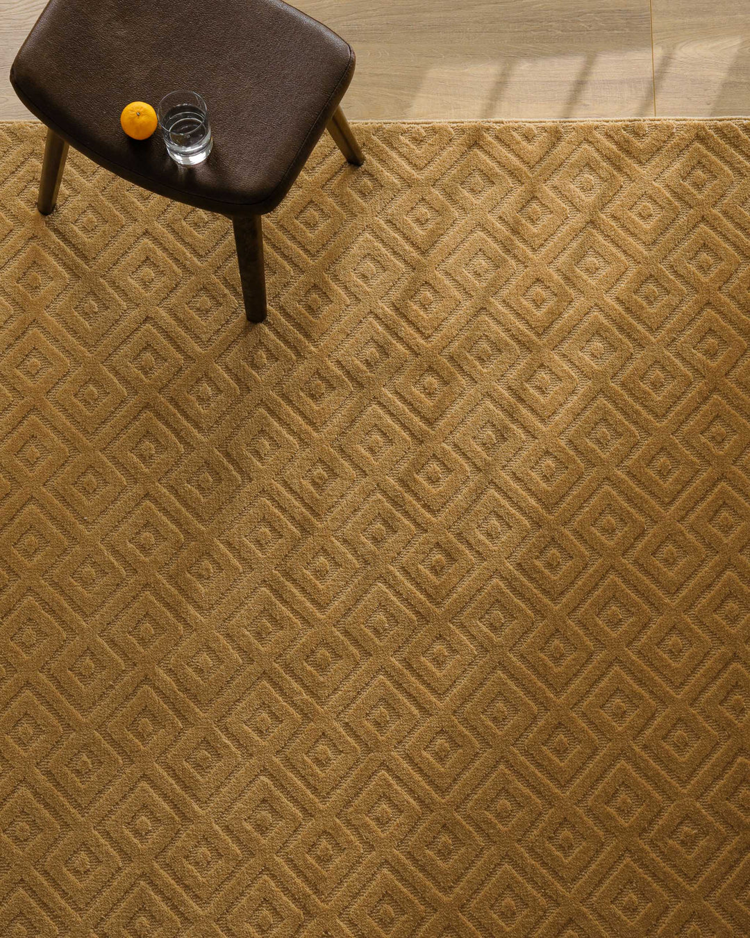 Kurzflor Teppich Castello Two Karamell