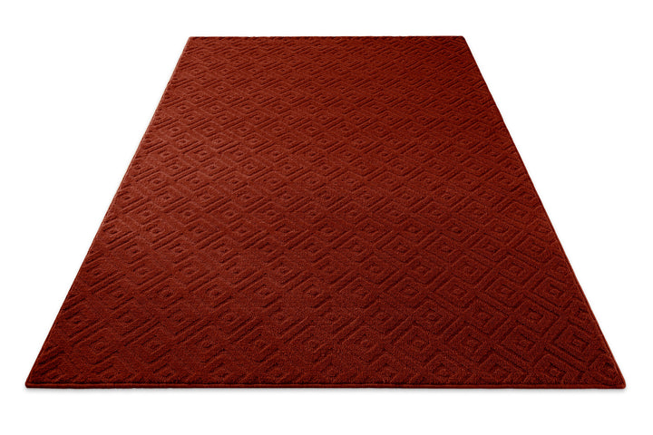 Kurzflor Teppich Castello Two Purpur Rot