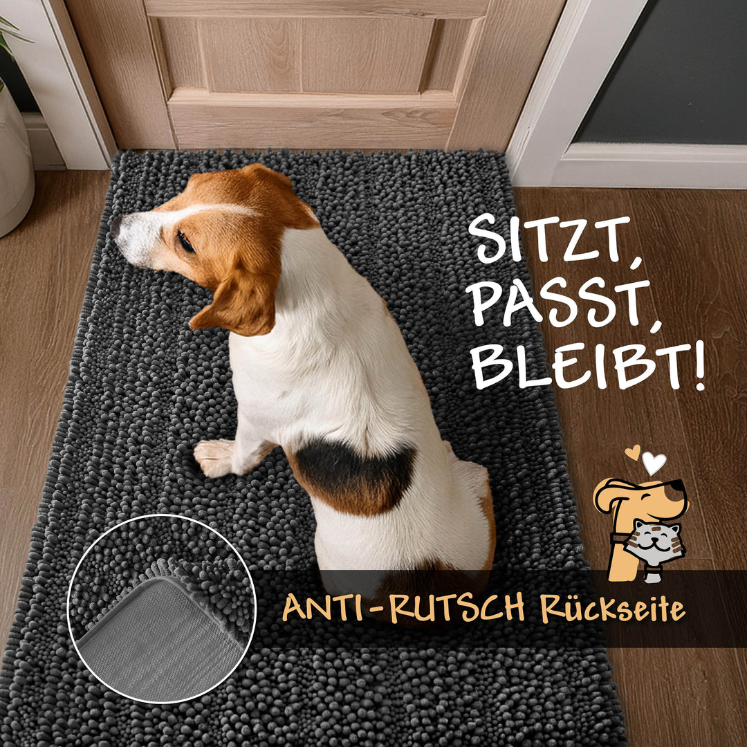 Grafik: Anti-Rutsch-Rückseite des Cooper-Teppichs – sicherer Halt auf glatten Böden