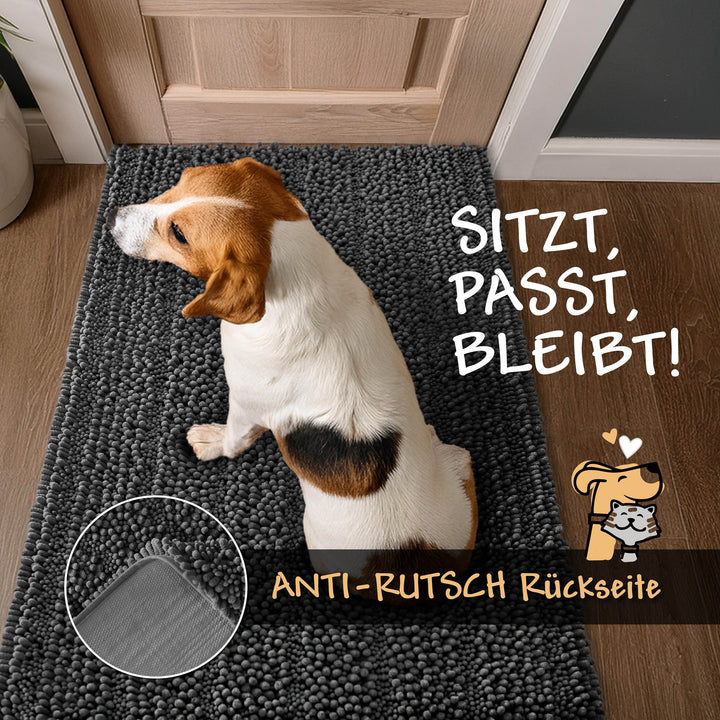 Grafik: Anti-Rutsch-Rückseite des Cooper-Teppichs – sicherer Halt auf glatten Böden